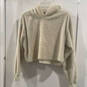 Urban Outfitters Cream Sherpa Hoodie